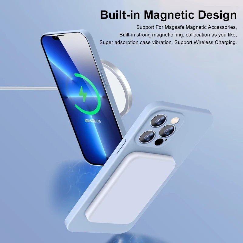 Cyan MagSafe Silicone Case