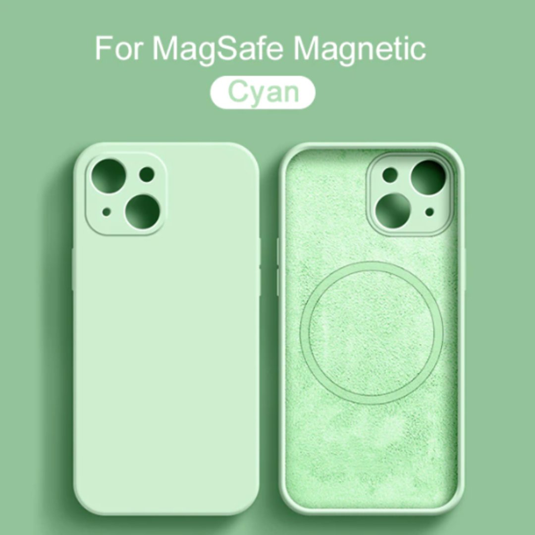 Cyan MagSafe Silicone Case