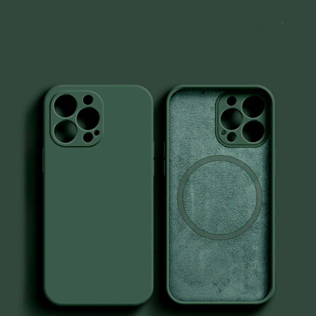 Dark Green MagSafe Silicone Case